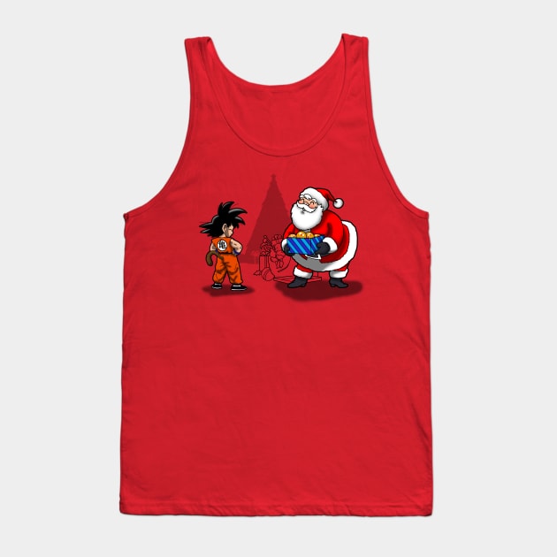 Christmas Wish Funny Anime Santa Claus Christmas Gift Tank Top by BoggsNicolas